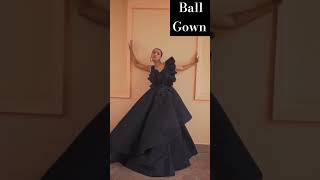 Designer Princess Black Silk Organza Ball Gown #ytshorts #couturegown #ballgowns #shorts