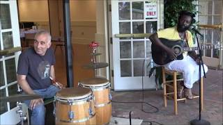 Jazz on the Patio with Obed Jean-Louis, guitar and vocals, Jay Schneiderman, drums (July 24, 2014)