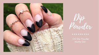 Dip Powder Manicure | Matte Gel Top Coat | DIYnails