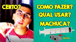 Como fazer Lavagem Nasal com SERINGA e SORO