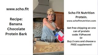 Chocolate Banana Protein Bark Recipe - Scho Fit Nutrition - Eat Well to Age Well