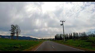 Beautiful skies - Triumph Rocket 3 Classic through Legerwood Tasmania