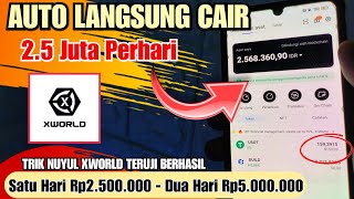 CAIR 2.5 JUTA💵 TRIK CURANG MENDAPATKAN BANYAK KOIN BUILD DI APLIKASI X WORLD PENGHASIL UANG TERBARU