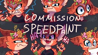 Shaman stickers | Medibang Speedpaint | Commission (furry)