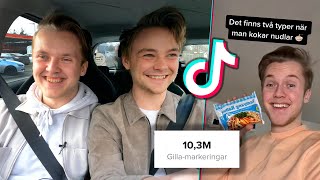 Reagerar på TikTok med Sveriges största TikTokare