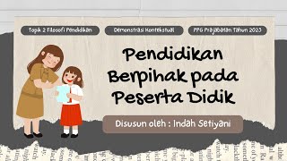 PENDIDIKAN BERPIHAK PADA MURID (PEMIKIRAN KI HADJAR DEWANTARA)