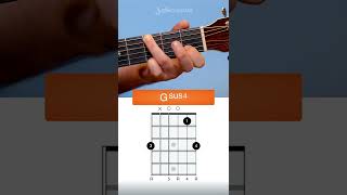 How to Play Gsus4 on Guitar #Shorts