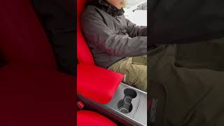 No-Slip Tesla Model Y Seat Covers when getting in or off car#follow #noslipseatcover #tesla #usa