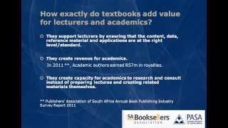 How the Higher Education textbook industry adds value