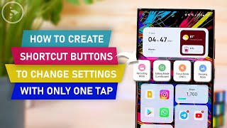 How to Create Shortcut Buttons to Change Settings with One Tap on a Samsung Phones - Bixby Routines