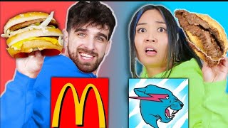 McDONALDS vs MRBEAST BURGER Food War  Taste Test Eating Challenge for 24 Hours by Spy Ninjas