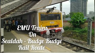 Sealdah - Budge Budge Line EMU Trains at Majherhat Station