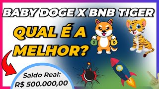 BABY DOGE COIN OU BNB TIGER, QUAL É MELHOR? A MOEDA DO 1 MILHÃO SEU. BINANCE PODE LISTAR.