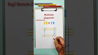 Multiplicación Japonesa 🤠✌️ #ingedarwin #matemática