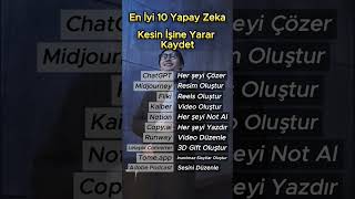 En İyi 10 Yapay Zeka