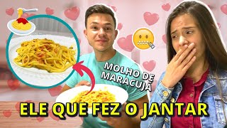 O MARIDO FOI PRA COZINHA E DEU RUIM - Macarrão com molho de maracujá