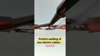 Perfect #soldering of two #electric #cable #electronic #diy #home #engineering #craft #tricks