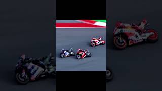 But here comes Sebastian Vettel but it's in MotoGP