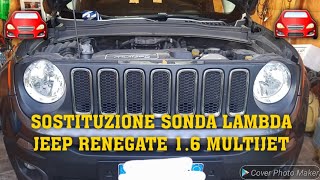 SOSTITUZIONE SONDA LAMBDA JEEP RENEGADE 1.6 MULTIJET #jeep #sondalamda #renegate #manutenzione