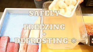 3.) Learn the No 1. Restaurant Secret ; Safely Freezing + Defrosting ❄️