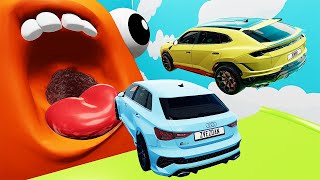 Cars VS Mystery DOORS   Sports Car Challenge   BeamNG Drive #7