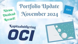 Portfolio update november 2024