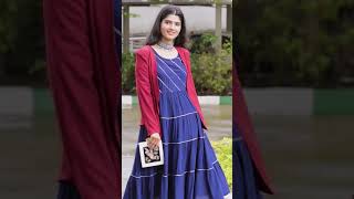 Indowestern Outfit Idea For Wedding Season 2021 | Anarkali Kurta Styling #shorts #indowestern