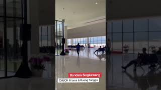 Ruangan terminal bandara Singkawang sudah biasa difungsikan 100%