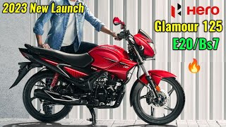 2023 Hero Glamour 125 classic bs7 e20 New Model Specs features price all colors in Hindi Details.