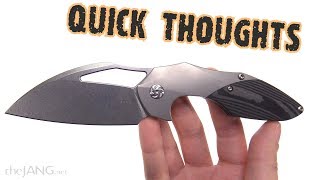 Kizer Megatherium S35VN, Titanium, Carbon Fiber folding knife 3.6"