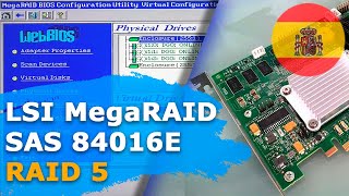 Restaurar datos de una RAID con una controladora LSI MegaRAID SAS 84016E que no funciona