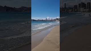 The Beautiful Poniente Beach In Benidorm  #alicante #costablanca #spain #beachvibes #poniente