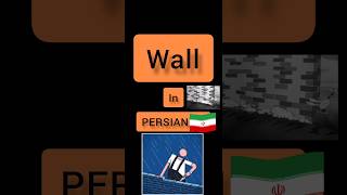 Persian language Persian lessons #shorts #persian #farsi #persian_music  Wall in PERSIAN 🇮🇷