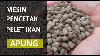 Mesin Cetak Pelet APUNG Langsung Kering Anti Macet 200kg/jam