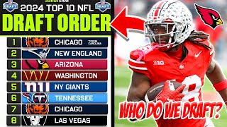 2024 NFL Draft Order! Who Should The Arizona Cardinals Take? (WAY TOO EARLY PREDICTIONS)