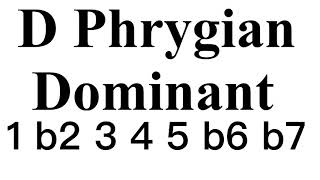 D Phrygian Dominat Backing Track #LBT06D