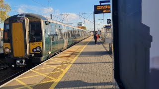 Great Northern 387 174 and 387 104 passing Stevenage