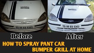 HOW TO SPRAY PAINT CAR GRILL MODIFICATIONS