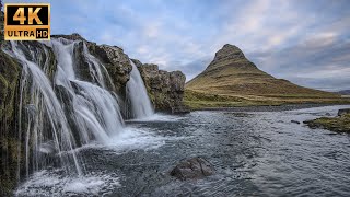 Красивые водопады в 4К. Релакс музыка под сон, фоновая музыка