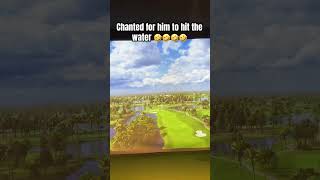 GOT HYPE THAT HE PUT HIS BALL OB 🤣🤣 #hype #golf #slice #outofbounds #pganational