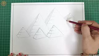 Art and Craft | Egypt Pyramid Drawing