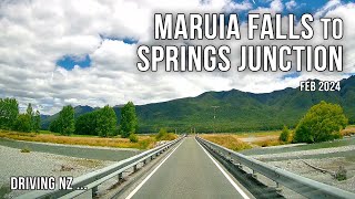 Driving New Zealand: Maruia Falls to Springs Junction | 4K Scenic drive