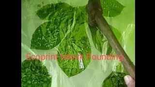 Tutorial ecoprint teknik Pounding #tutorial #ecoprint #pounding #video #viral #videos @AnakHebat12