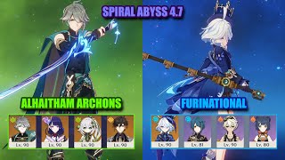 Furina National & Alhaitham Archons | Spiral Abyss 4.7 | Genshin Impact