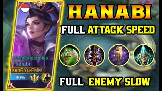 TOP HANABI ATTACK SPEED BUILD ROAD TO GLORY - IMMORTAL HANABI 😱 SOLO RANK GLOBAL  - MOBILE LEGENDS