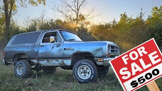 I Bought The CHEAPEST Dodge RamCharger - Will it run?