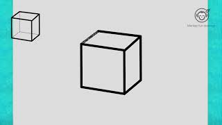 How to draw a cube easy for beginners  drawing cute cube