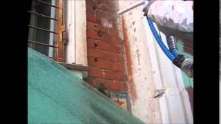 Cleaning brick wall - MIGHTY E - Dry Ice Blasting