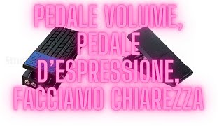 Pedale volume, pedale d'espressione, facciamo chiarezza