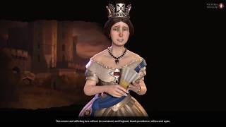 Civilization 6 Victoria of England Defeat Cutscene